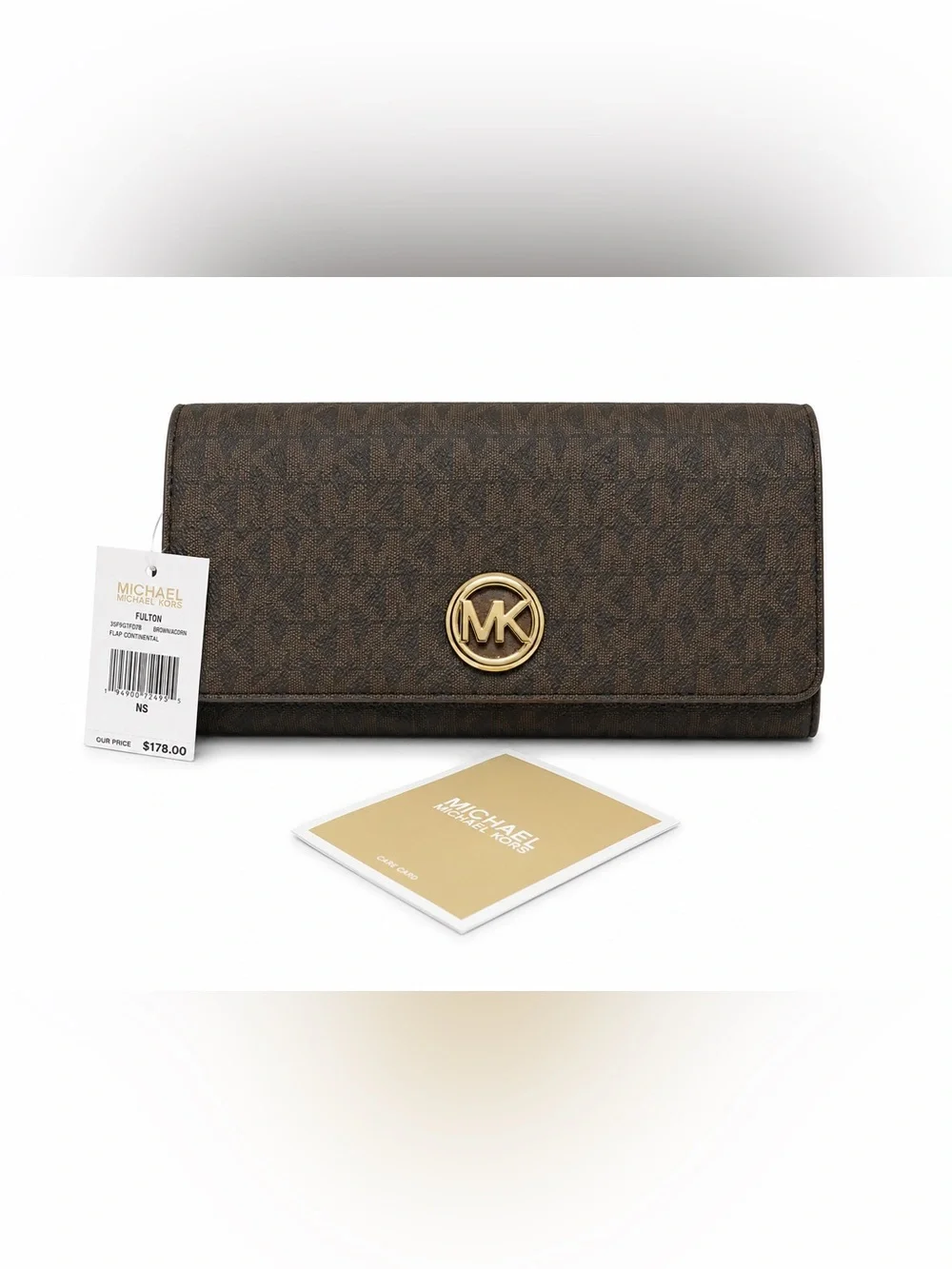 Michael Kors Fulton Flap Large Continental Wallet. NEW!